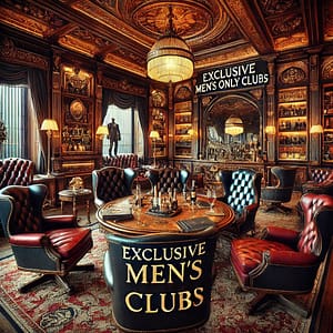 Exclusive Men's Only Clubs: